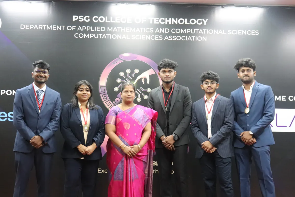 A group photo on stage at Axios '25