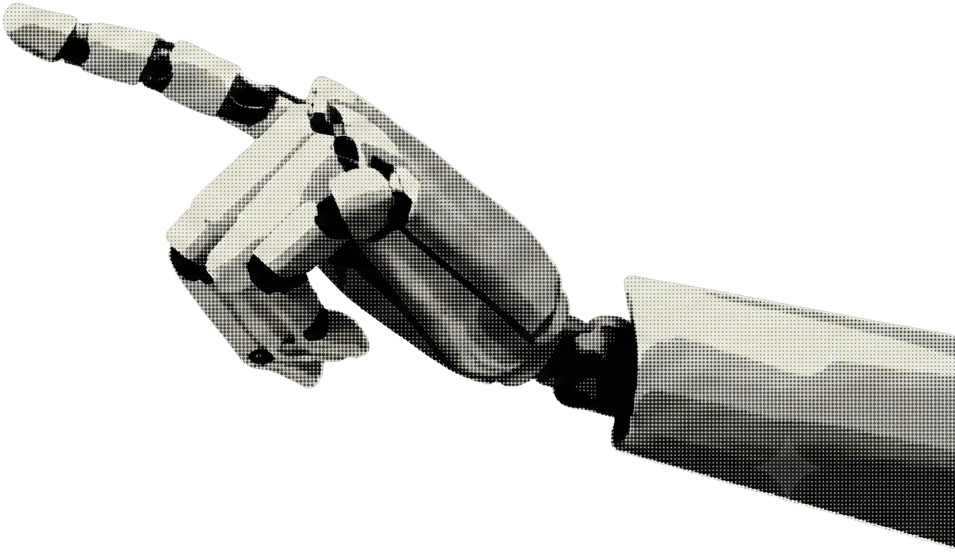 Robot hand illustration